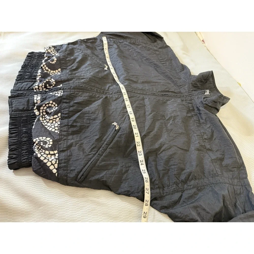 Vintage 80 s Cross Fusion Relaxed Gallery Sport Mosaic Full Zip Windbreaker Sz M